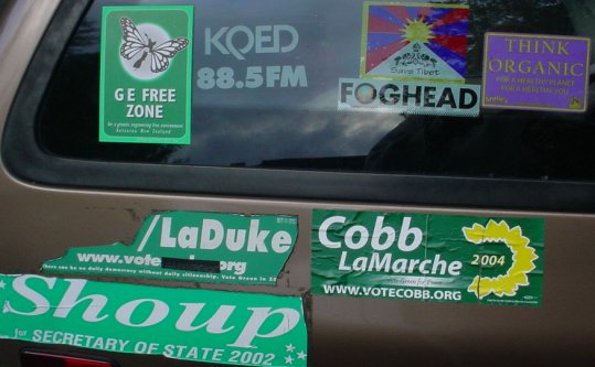 Stickers including a Cobb/LaMarche one.