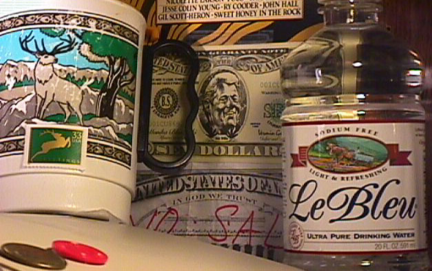 two bucks, Clinton funny money, and LeBleu sodium free water