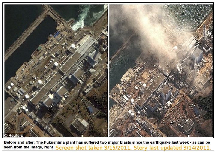 Before and After: Fukushima Plant