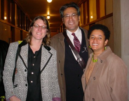 Susan, Ross, and Lisa, the Green District 5 Candidates.