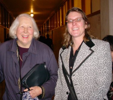 Susan King with the Matriarch of the San Francisco Democrats.