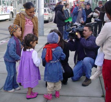 TVReporter interviews some little kids.