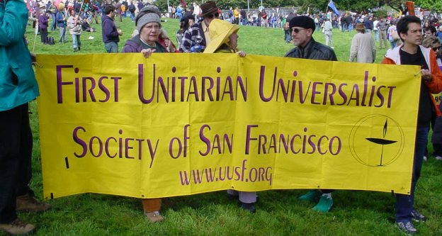 Yellow UU of SF banner.