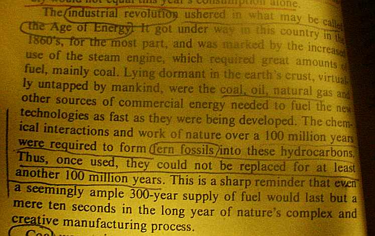 A paragraph about the ephemeral nature of our world from S. David Freeman's 1974 book, Energy - The New Era.