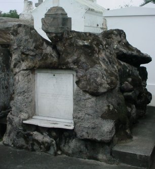 Very arty tomb.