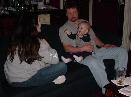 Harter family on couch.